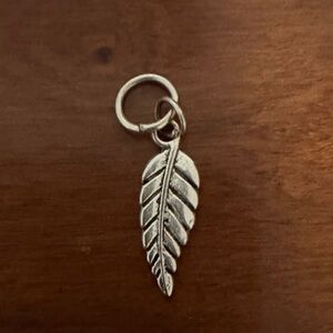 Stella & Dot Silver Leaf Pendant